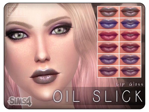 Sims 4 Oil Slick Lip Gloss by Screaming Mustard at TSR