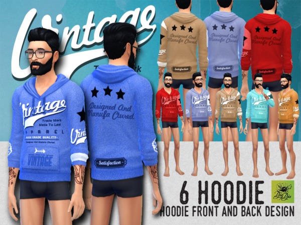 Sims 4 Male Hoodie by djurdja1 at TSR