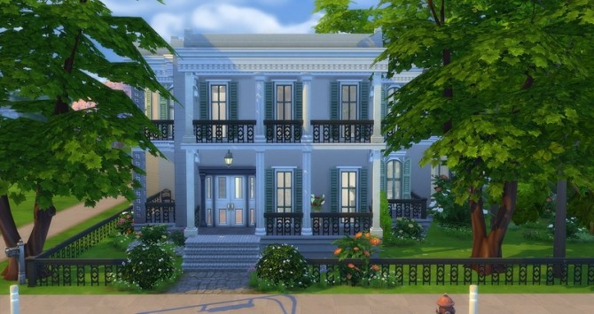 Sims 4 Mayfair house by Angerouge at Studio Sims Creation