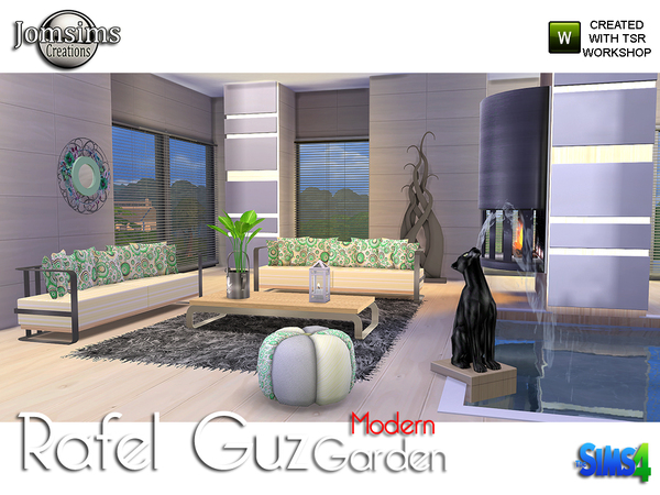 Sims 4 Rafel guz modern garden by jomsims at TSR