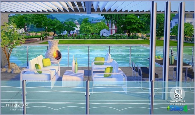 Sims 4 Horizon patio set at SIMcredible! Designs 4