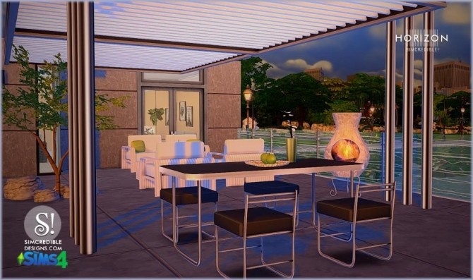 Sims 4 Horizon patio set at SIMcredible! Designs 4