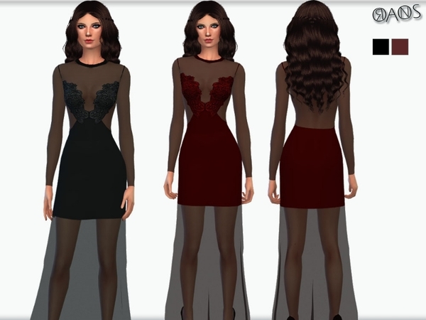 Sims 4 Pattie Dress by OranosTR at TSR