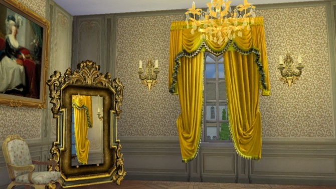 Sims 4 Italian Baroque Wall Set at Regal Sims