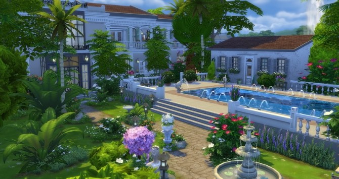 Sims 4 Mayfair house by Angerouge at Studio Sims Creation