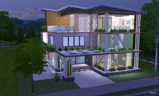Sims 4 Modern No.1 house by Moni at ARDA