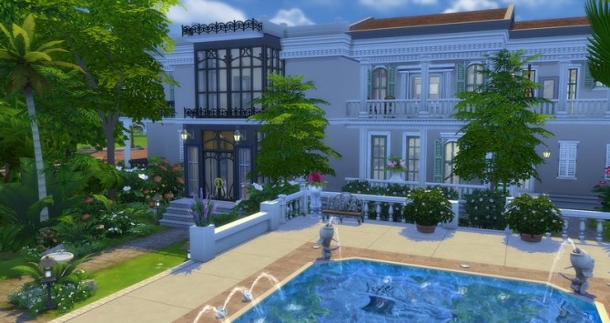 Sims 4 Mayfair house by Angerouge at Studio Sims Creation