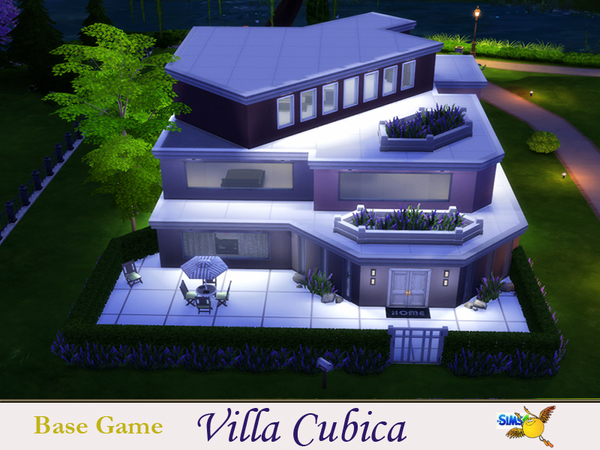 Sims 4 Villa Cubica by evi at TSR