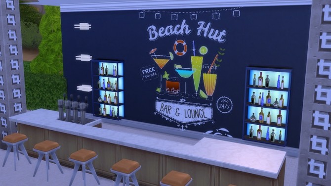 Sims 4 Cocktail Stickers by ihelen at ihelensims