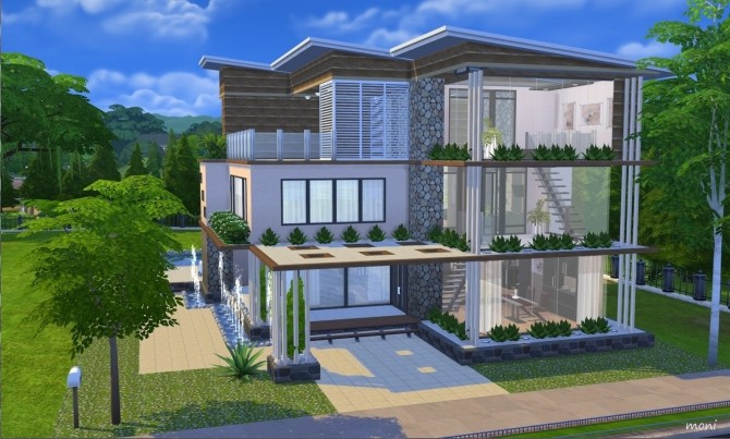 Sims 4 Modern No.1 house by Moni at ARDA