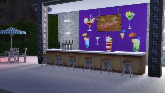 Sims 4 Cocktail Stickers by ihelen at ihelensims