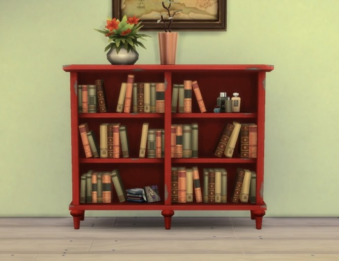 Sims 4 Another Caress Bookcase by plasticbox at Mod The Sims