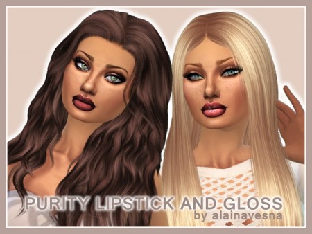Purity Lipstick and Gloss by alainavesna at TSR