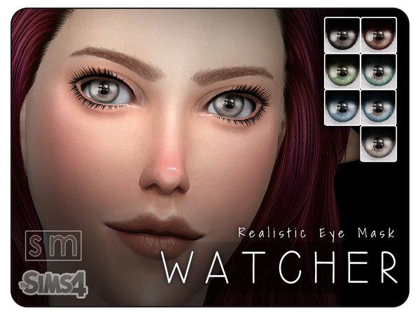 Sims 4 Watcher Realistic Eye Mask by Screaming Mustard at TSR