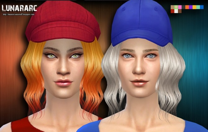 Sims 4 Eleina female hair at Lunararc