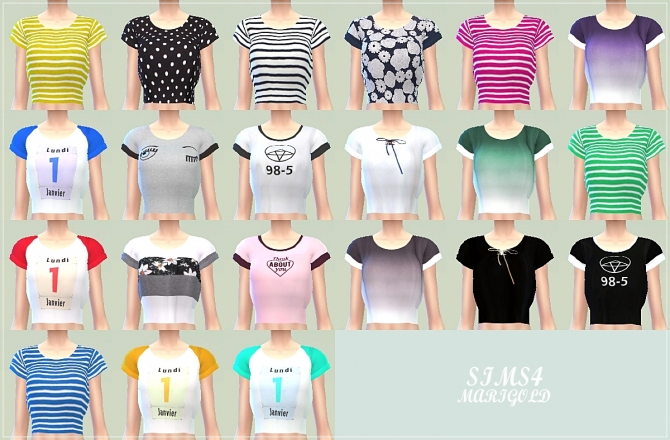 Tucked Tee & GBL mini skirt at Marigold » Sims 4 Updates