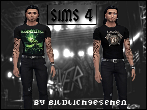 Sims 4 Heavy Metal t shirts Part III at Akisima