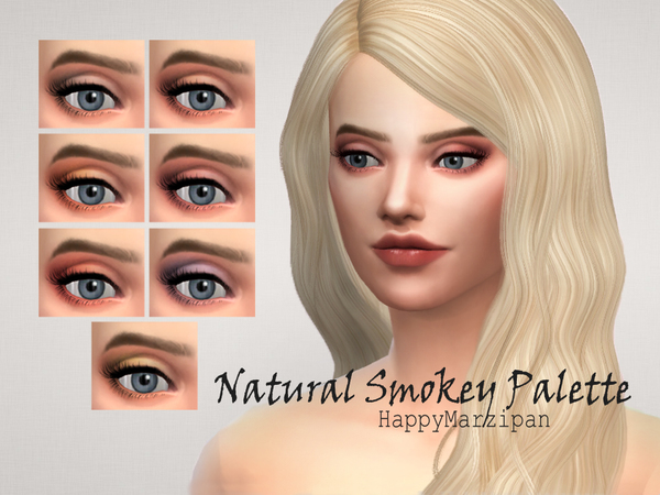 Sims 4 Natural Smokey Palette by HappyMarzipan at TSR