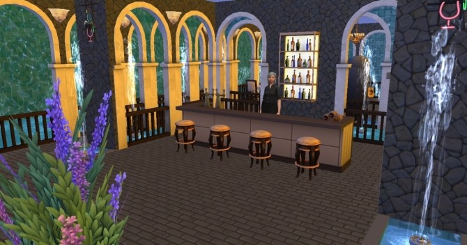 Sims 4 Atlantis underwater nightclub by Sauris at Mod The Sims