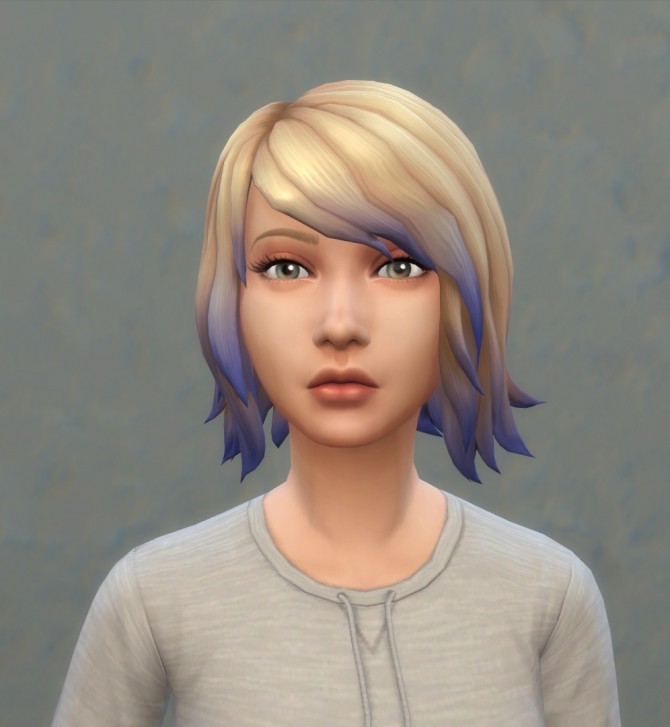 Sims 4 Shaggy Bob Recolor Pastel Ombre by lottidiezweite at Mod The Sims