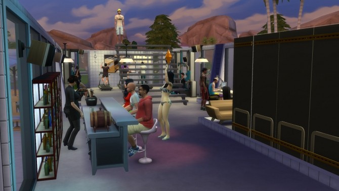Sims 4 Bartender At The Gym by arkeus17 at Mod The Sims