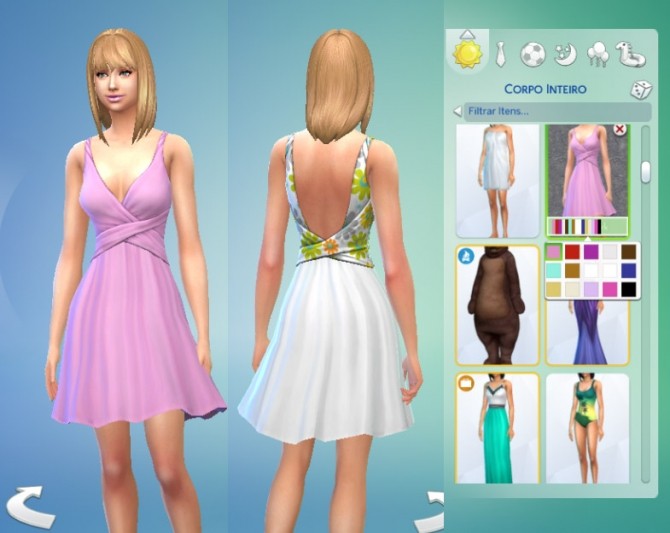Twist Dress by Kiara Zurk at My Stuff » Sims 4 Updates