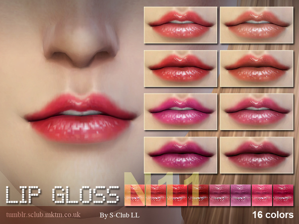 Sims 4 Lipstick F11 by S Club LL at TSR