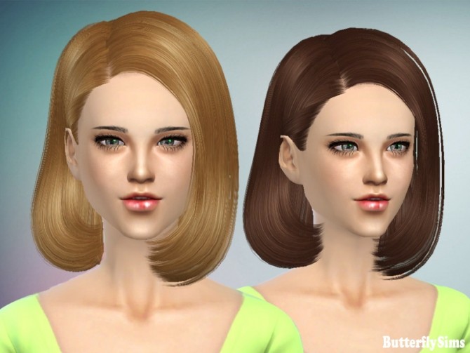 Sims 4 B fly hair AF150 no hat by YOYO (Pay) at Butterfly Sims