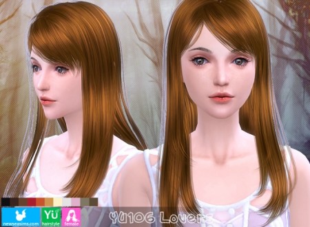 YU106 Lovers hair (Pay) at Newsea Sims 4 » Sims 4 Updates