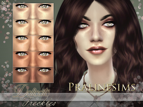 Sims 4 Delicate Freckles by Pralinesims at TSR