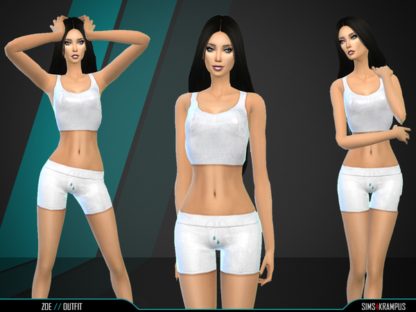Sims 4 Zoe Outfit by SIms4Krampus at TSR