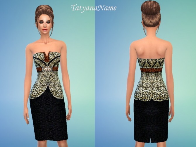 Sims 4 Designer Dress at Tatyana Name