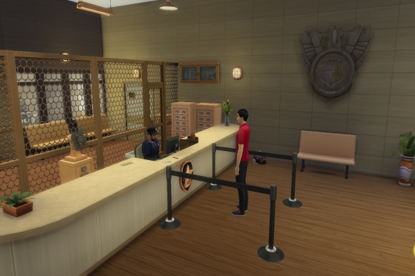 Sims 4 Police station by Commari at Blacky’s Sims Zoo