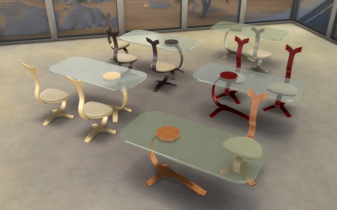 Sims 4 TS2 to TS4 Milano Royale Dining Set by LOolyharb1 at Mod The Sims