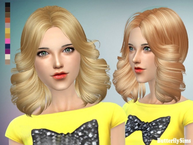 Sims 4 B fly hair af p089 no hat (Pay) at Butterfly Sims