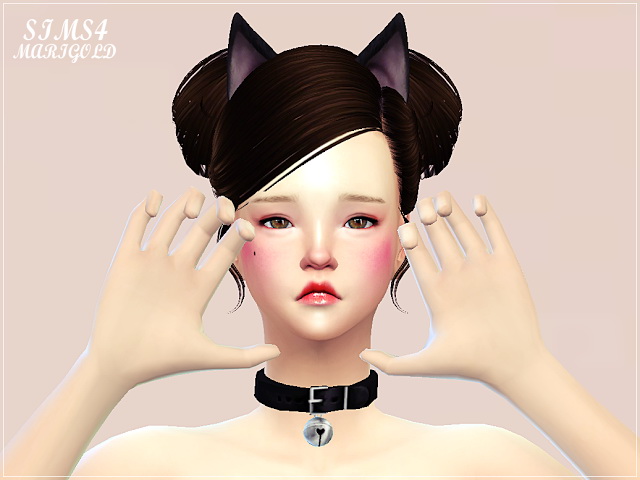 Sims 4 Cat bell choker at Marigold