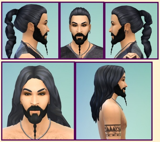 Sims 4 Kahl Drogo Hair at Birksches Sims Blog