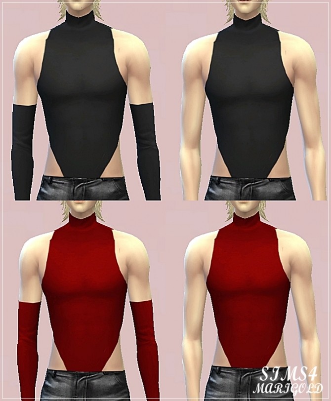 Sims 4 Male sleeveless top at Marigold