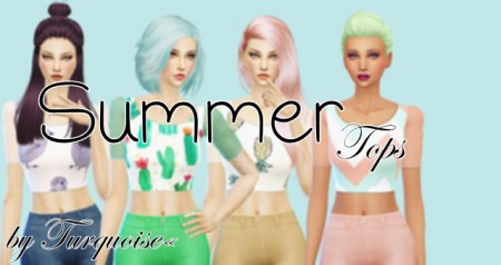 Summer Tops by Turquoise at Sims Fans