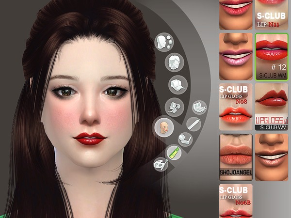 Sims 4 Lipstick 12 by S Club WM at TSR