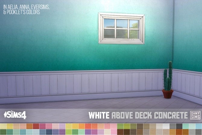 Sims 4 White Paneling Above Deck Wallpapers at Oh My Sims 4