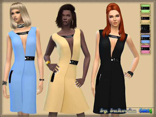 Sims 4 Dress Summer Party by bukovka at TSR