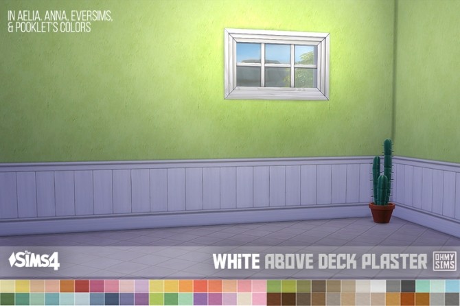 Sims 4 White Paneling Above Deck Wallpapers at Oh My Sims 4