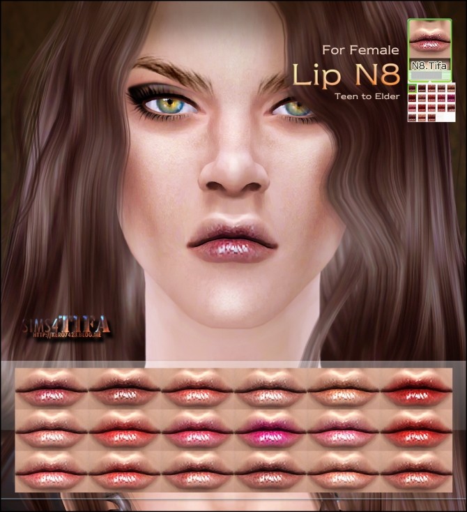 Sims 4 Lips N8 at Tifa Sims