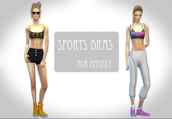 Sims 4 Sport bras at ChiisSims – Chocolatte Sims