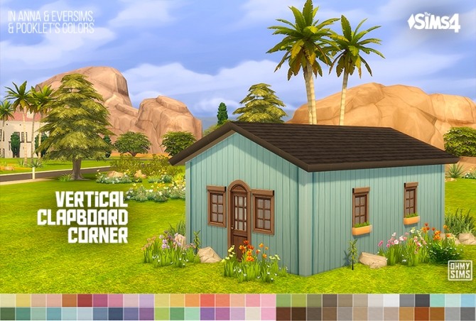 Sims 4 Horizontal and Vertical Clapboard Corners at Oh My Sims 4
