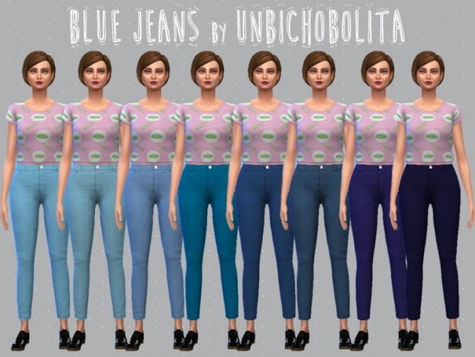 Sims 4 Blue jeans at Un bichobolita