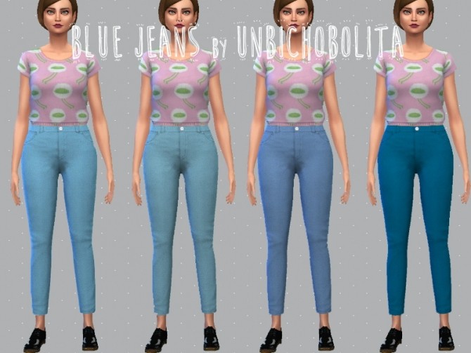Sims 4 Blue jeans at Un bichobolita