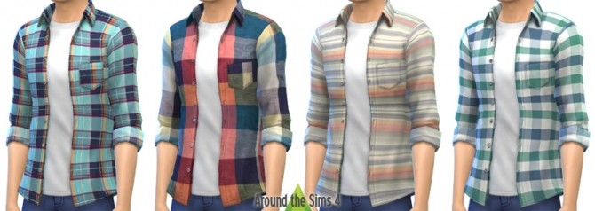 Shirts and chinos by Sandy at Around the Sims 4 » Sims 4 Updates