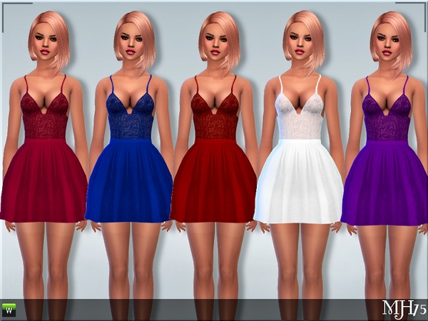 Sims 4 S4 Barbara Dress by Margeh 75 at TSR